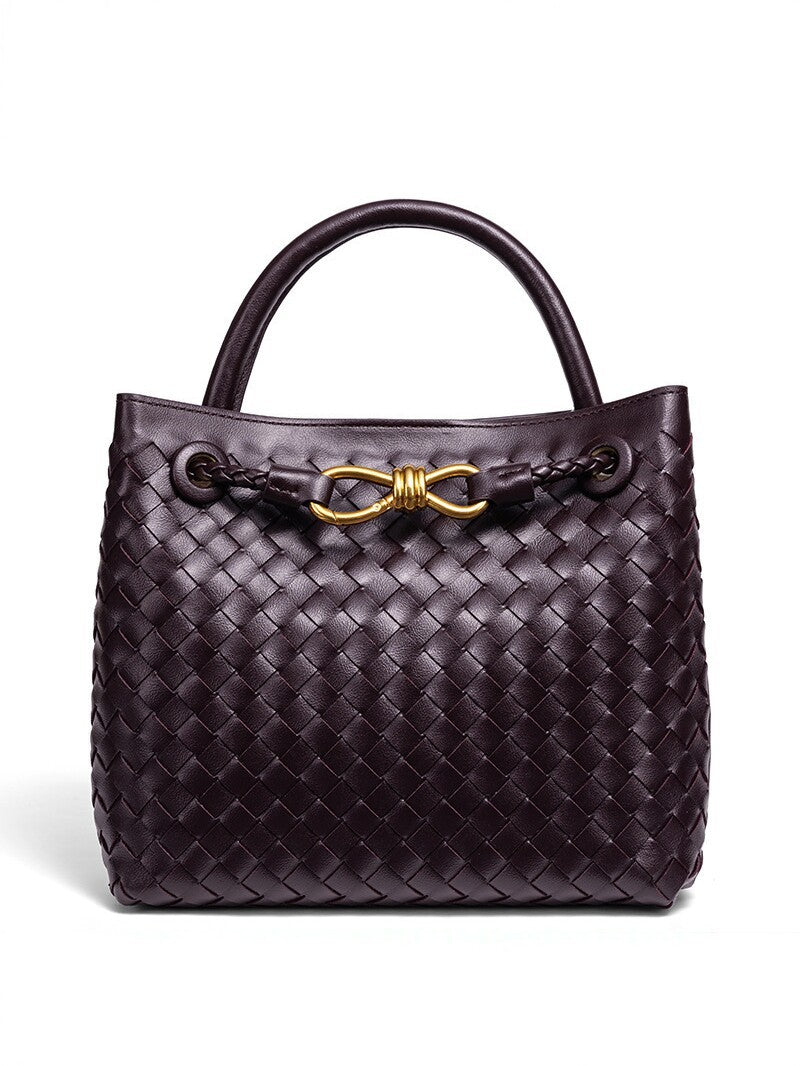 Women's Horizontal Versatile Bow Design String Clip Handbags