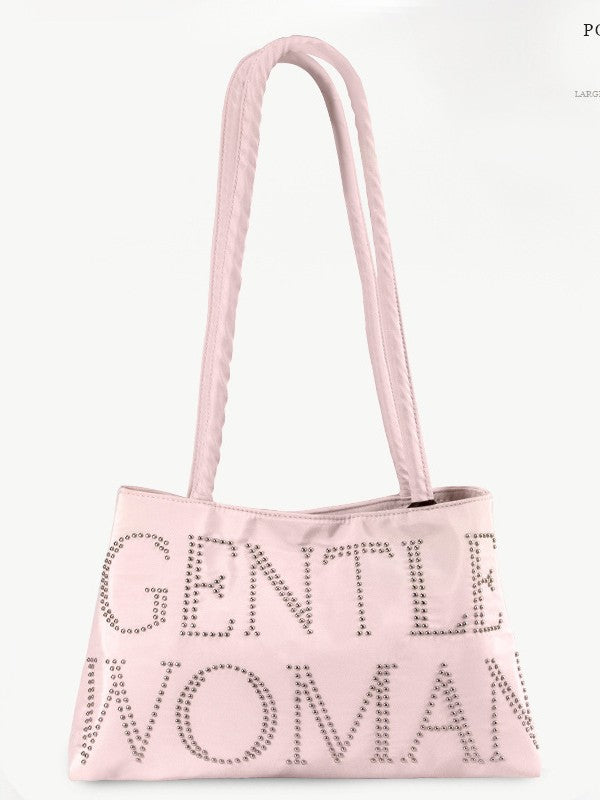 Women's Deerskin Veet Rhinestone Vegetable Basket Texture Bags