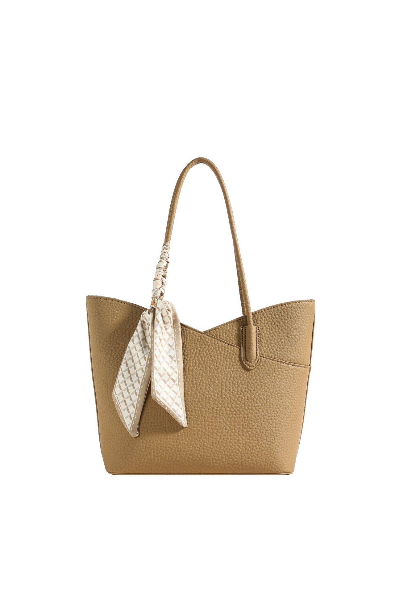 Women's Retro Simple Elegant Silk Scarf Shopping Bucket Bags