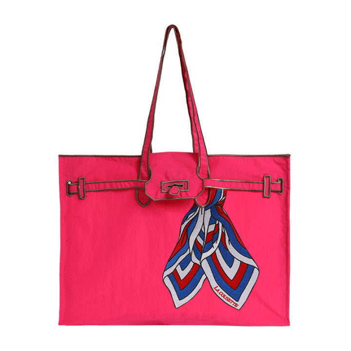 Women's Shopping Canvas Portable Embroidered For Tote Bag