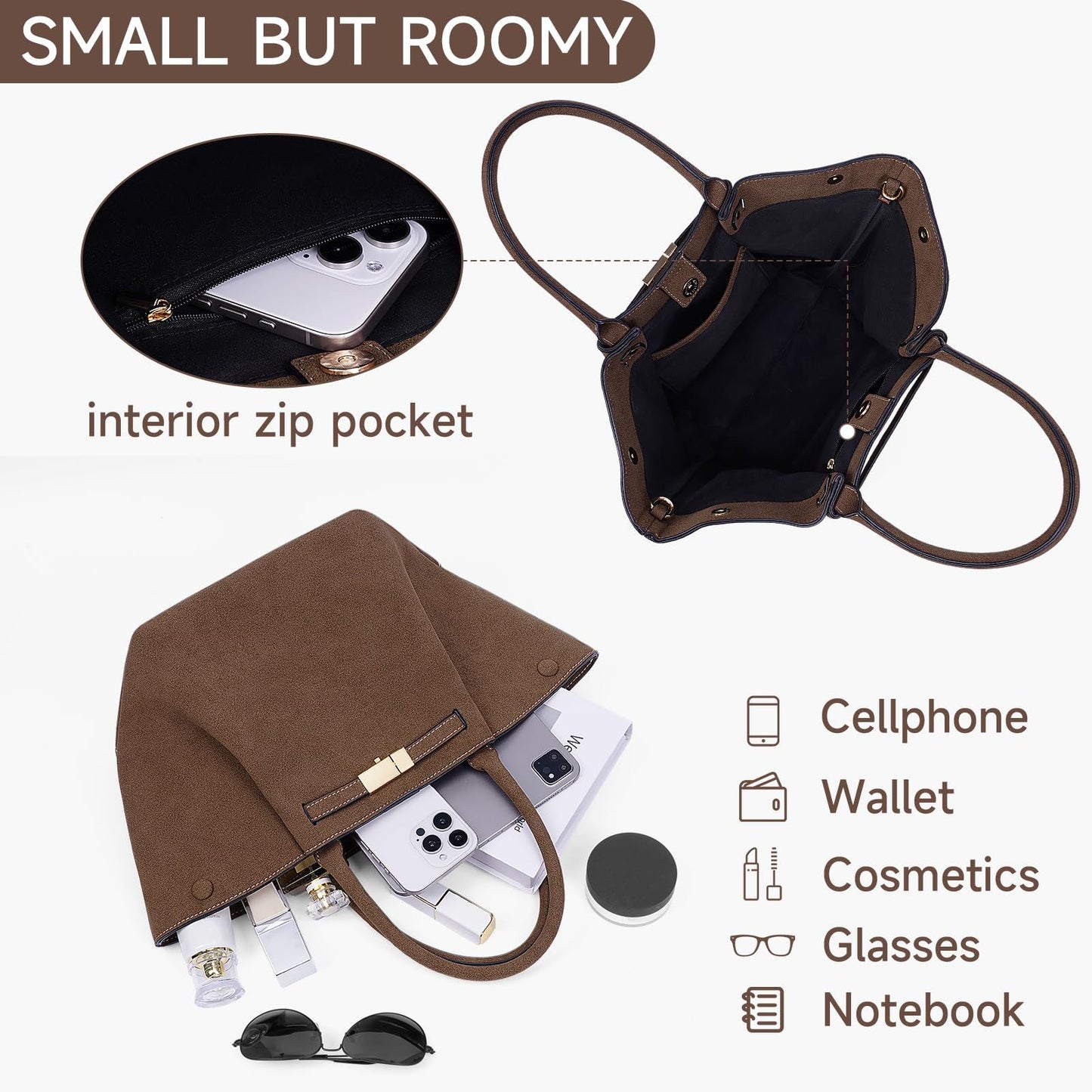 Women's Frosted Cowhide Medium High-grade Large Capacity Tote Bag
