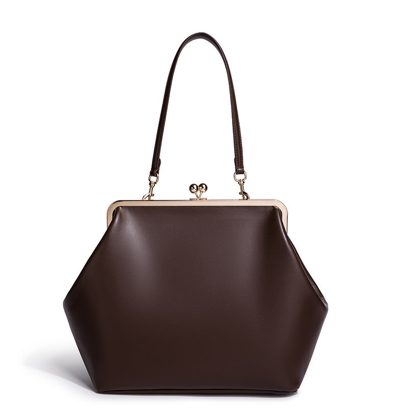 Women's Retro Clip High-grade Fashion Shell Women's Shoulder Bag