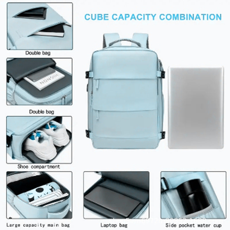 Women's & Men's Simple Lightweight Large Capacity With Shoe Compartments Women's Backpack