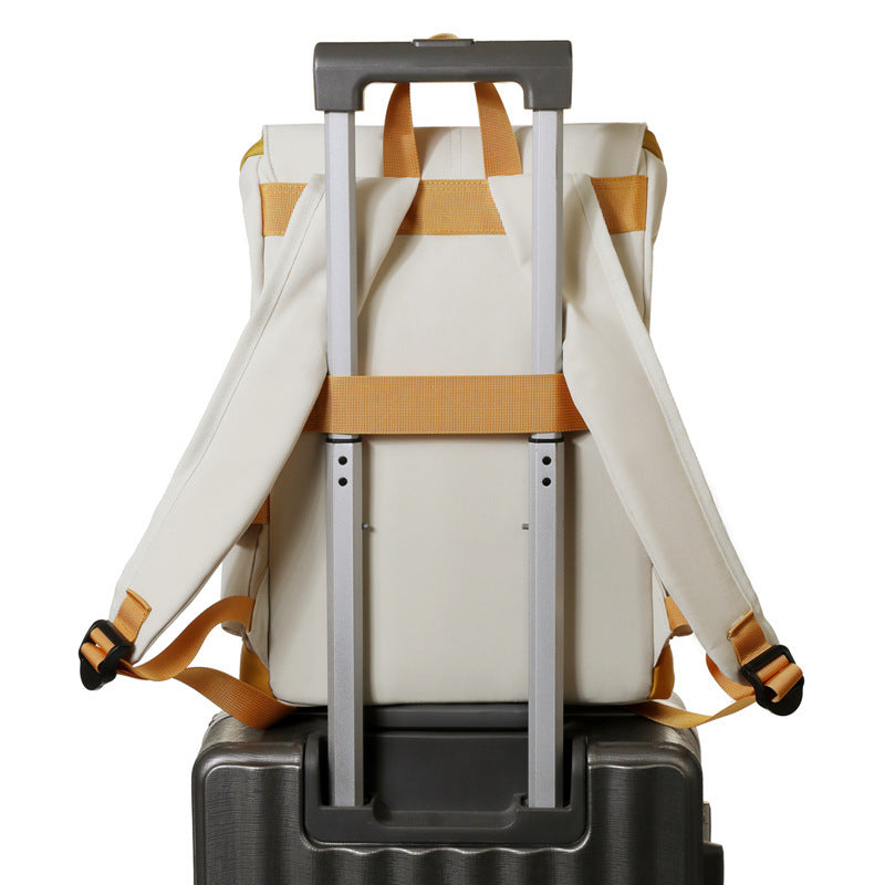 Large Capacity Fashion Commuter Flip Korean Style Business Backpack