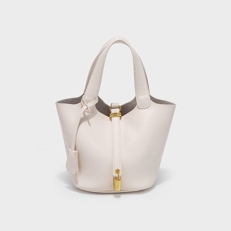 Women's Pattern Vegetable Basket Western Style Textured Bucket Bag