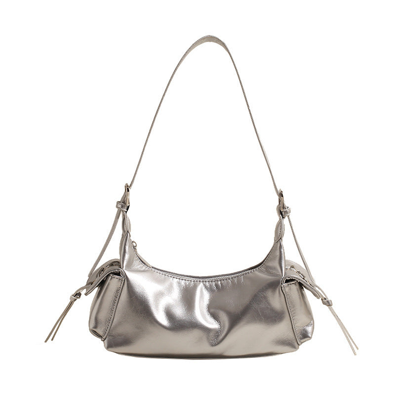 Korean Style Trendy Hot Bow Motorcycle Female Women's Shoulder Bag