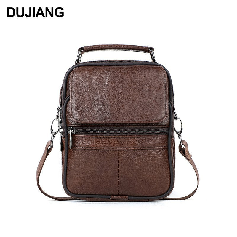 Elegant Men's Trendy Leather High-grade Cowhide Men's Messenger Bag