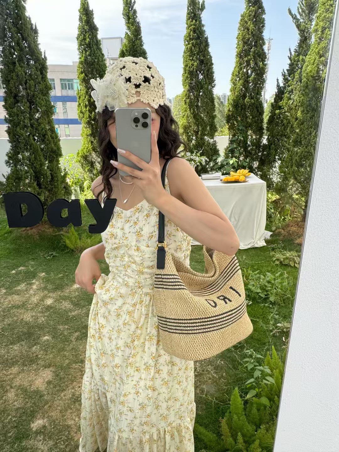 Women's Olivia Wang Summer Woven Lafite Straw Women's Messenger Bag