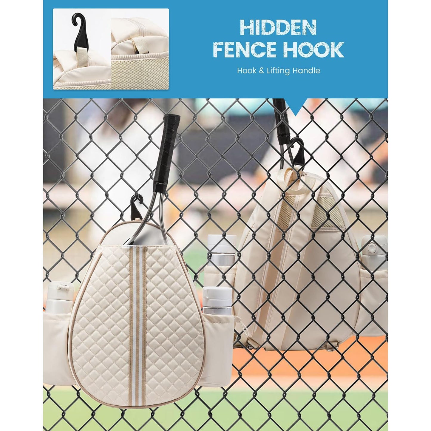 Women's & Men's Lightweight Multifunctional Tennis Cosmetics Storage Toiletry Bags