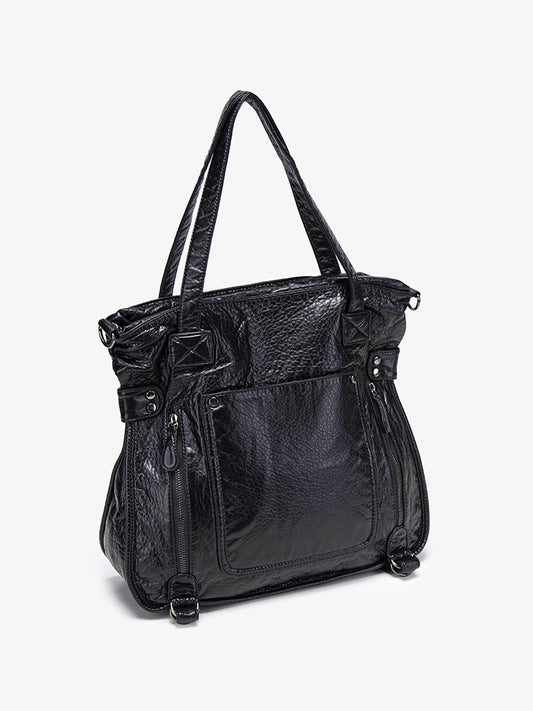 Fashion Stylish Women's Large Capacity Washed Tote Bag