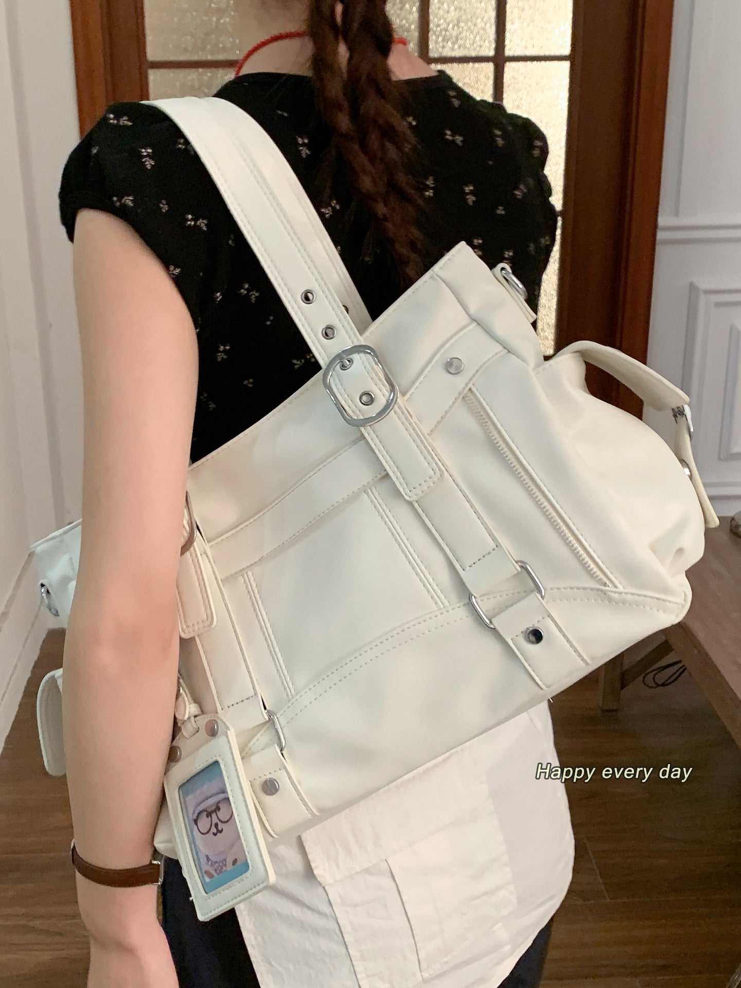 Women's Korean Style Large Capacity Underarm Simple Tote Bag