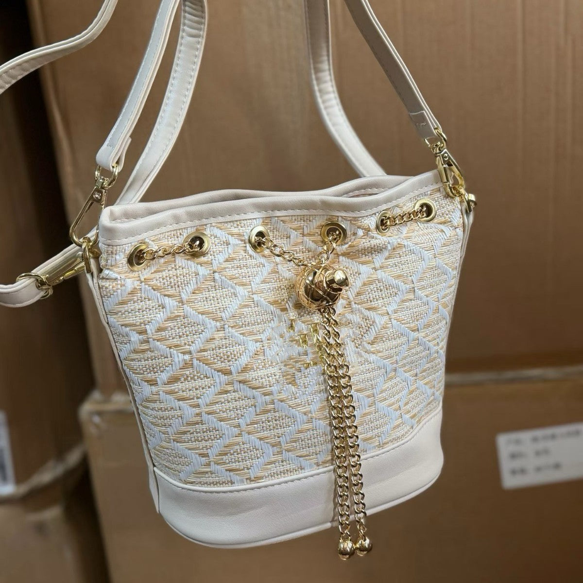 Perfume Counter Limited Gift Woven French Elegant Bucket Bag