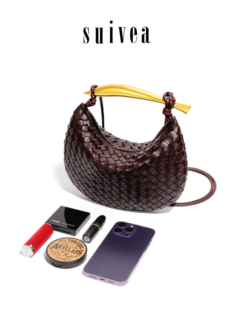 Sardine Woven Metal Underarm Portable Dumpling Women's Shoulder Bag