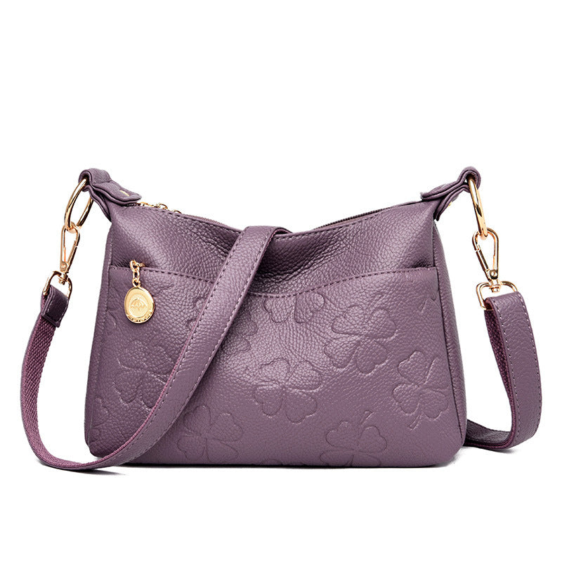 Women's Large Capacity Mom Style Soft Leather Women's Shoulder Bag