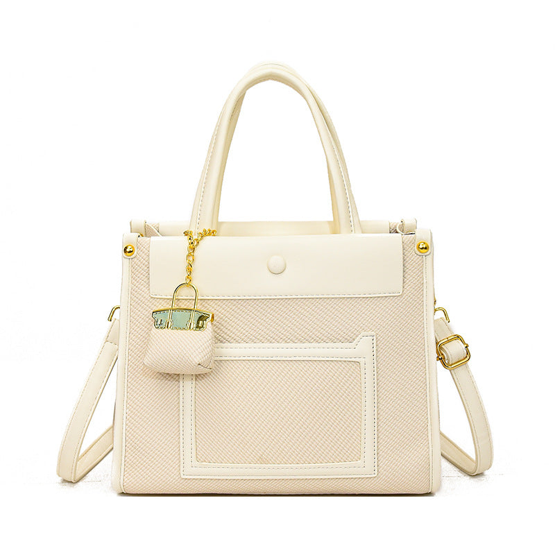 Commuter Temperament Wild Contrast Color Large Bags