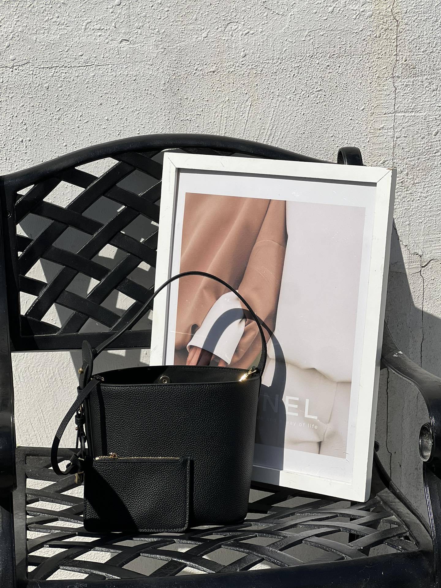 Women's Top Layer Leather Fashion Retro Bucket Bag