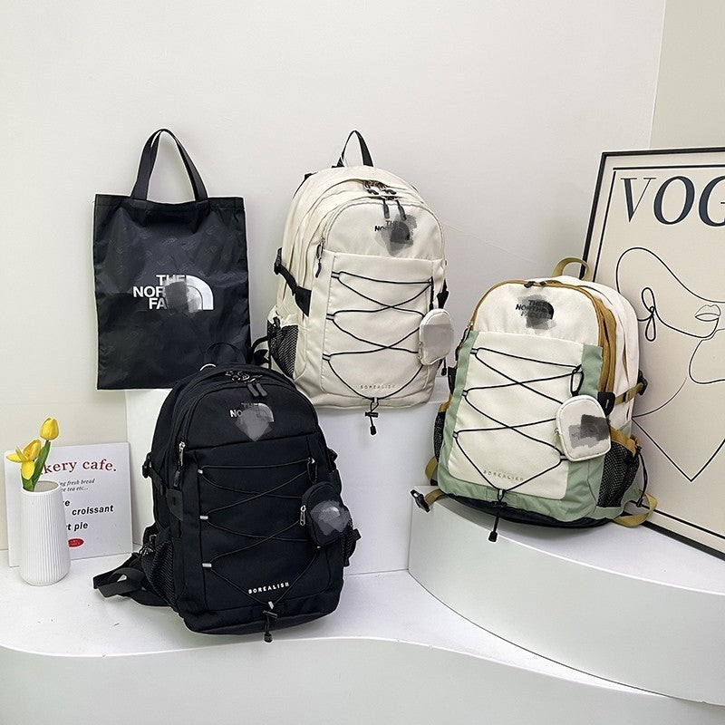 Trendy Male Female Couple Junior High College Leisure Backpack