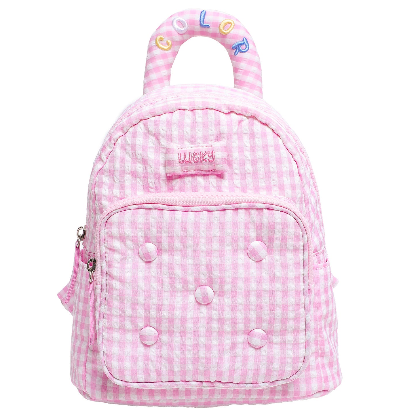 Summer Plaid Canvas Korean Color Dopamine Bags