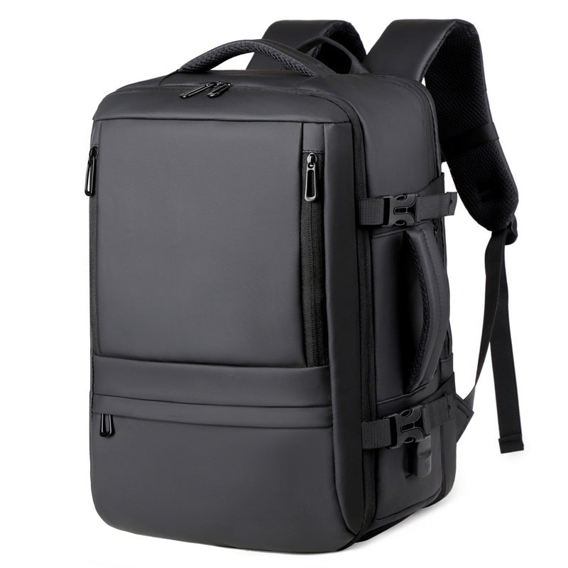 Men's Large Capacity Expandable Advanced Fashion Waterproof Commuter Business Backpack