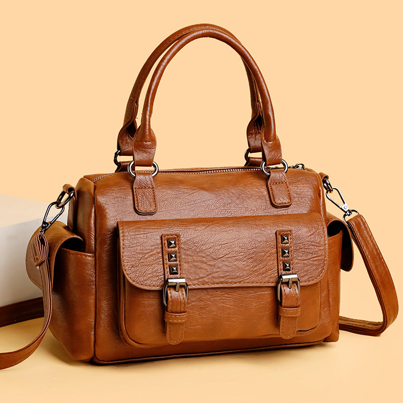 New Women's Fashion Large Capacity Vintage Women's Handbag