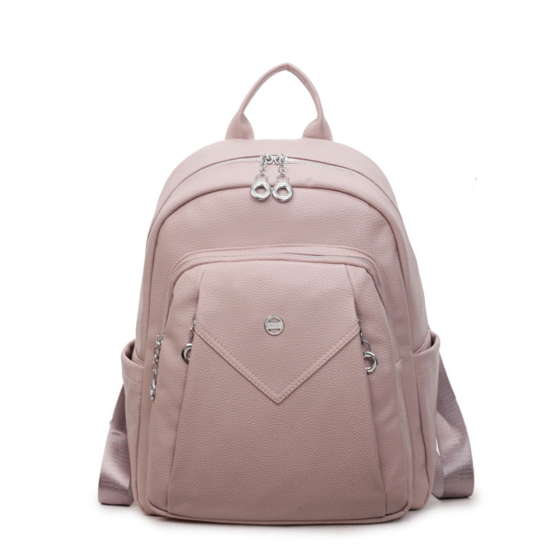 Women's Fashion Korean Soft Leather Textured Women's Backpack
