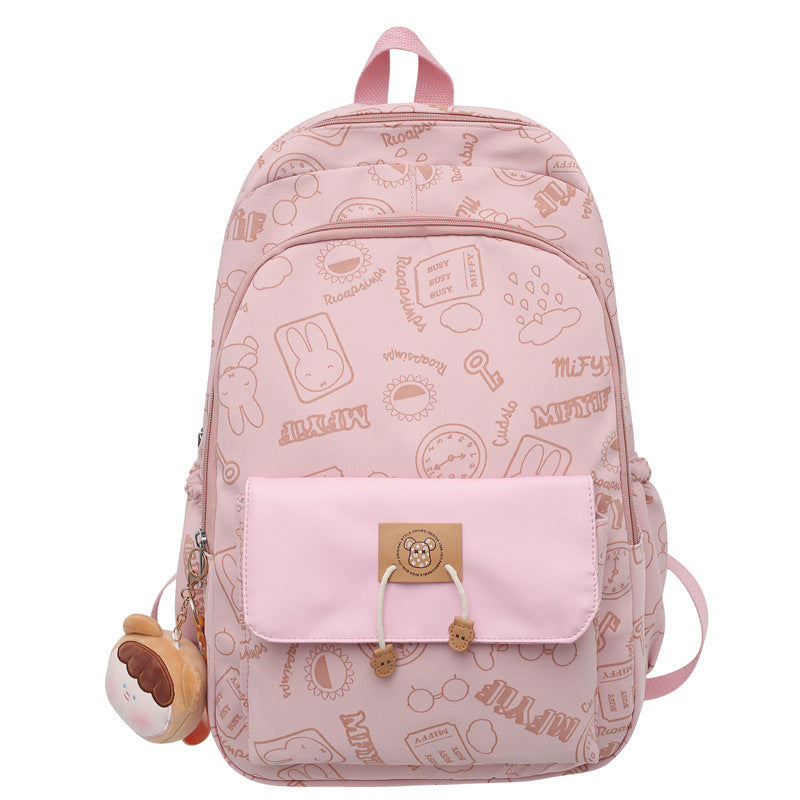 Large Capacity Early High Mori Style Fresh Leisure Backpack
