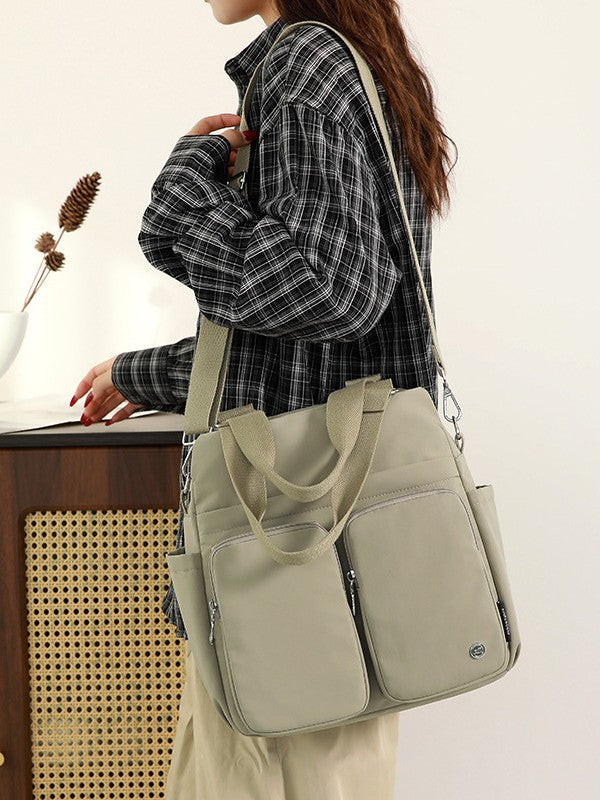 Style Simple Zipper Fashion Korean Large Women's Messenger Bag