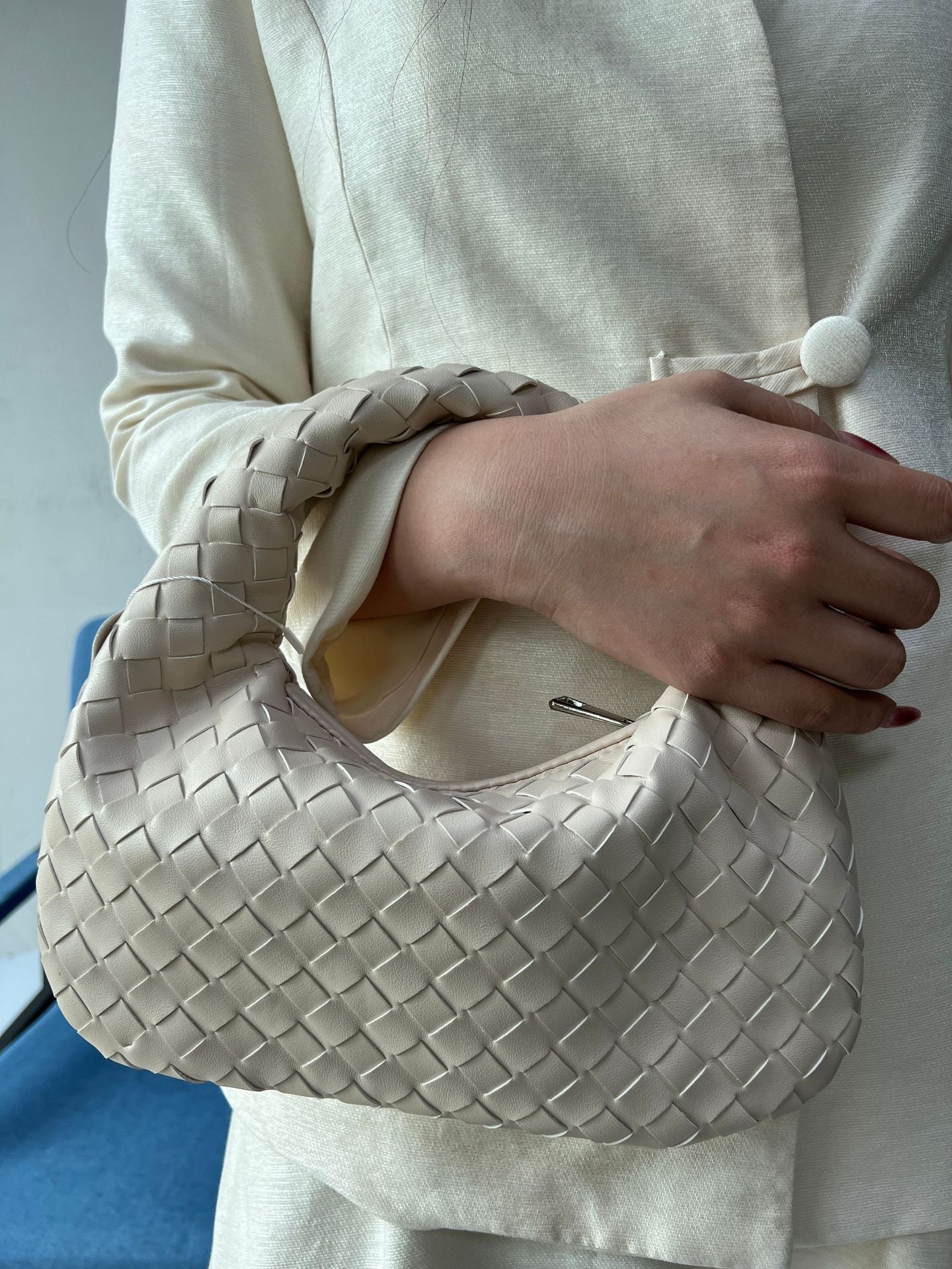 Women's Woven Popular Horn Knotted Portable Underarm Bags
