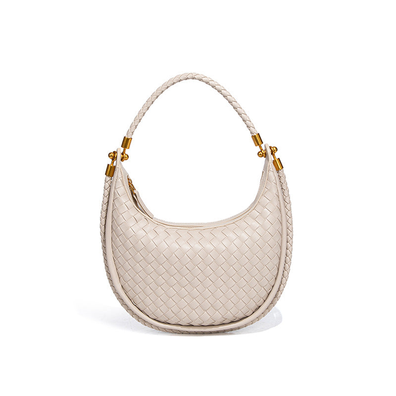 Women's Woven High Sense Selenodont One Retro Fashion Underarm Bag