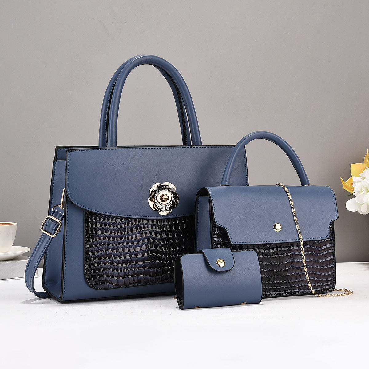 Women's Three-piece Portable Female Lady Fashion Bags