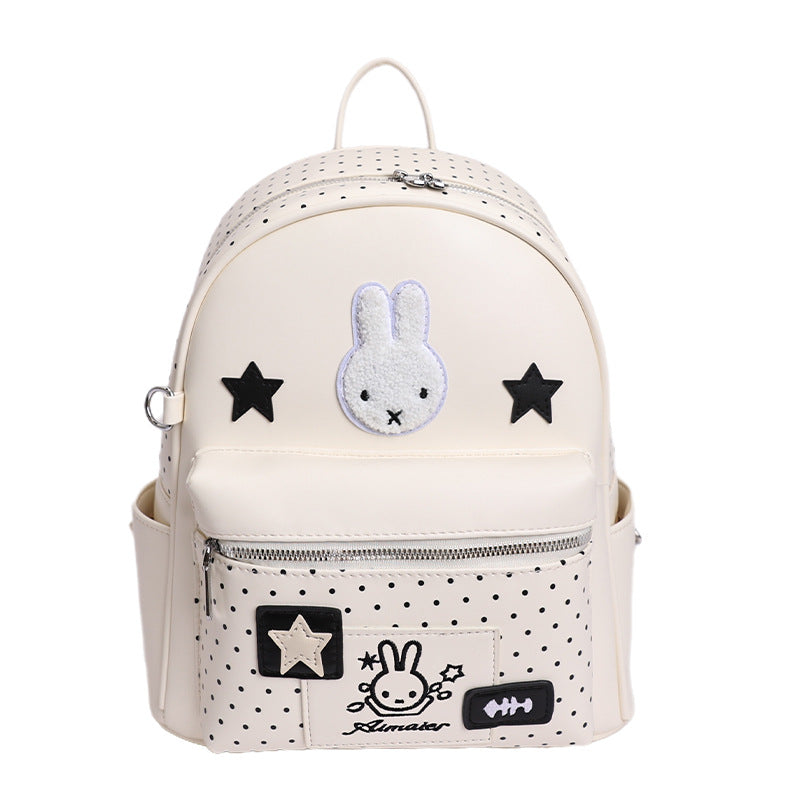 Women's Cute Polka Dot Lightweight Good-looking Large Capacity Women's Backpack