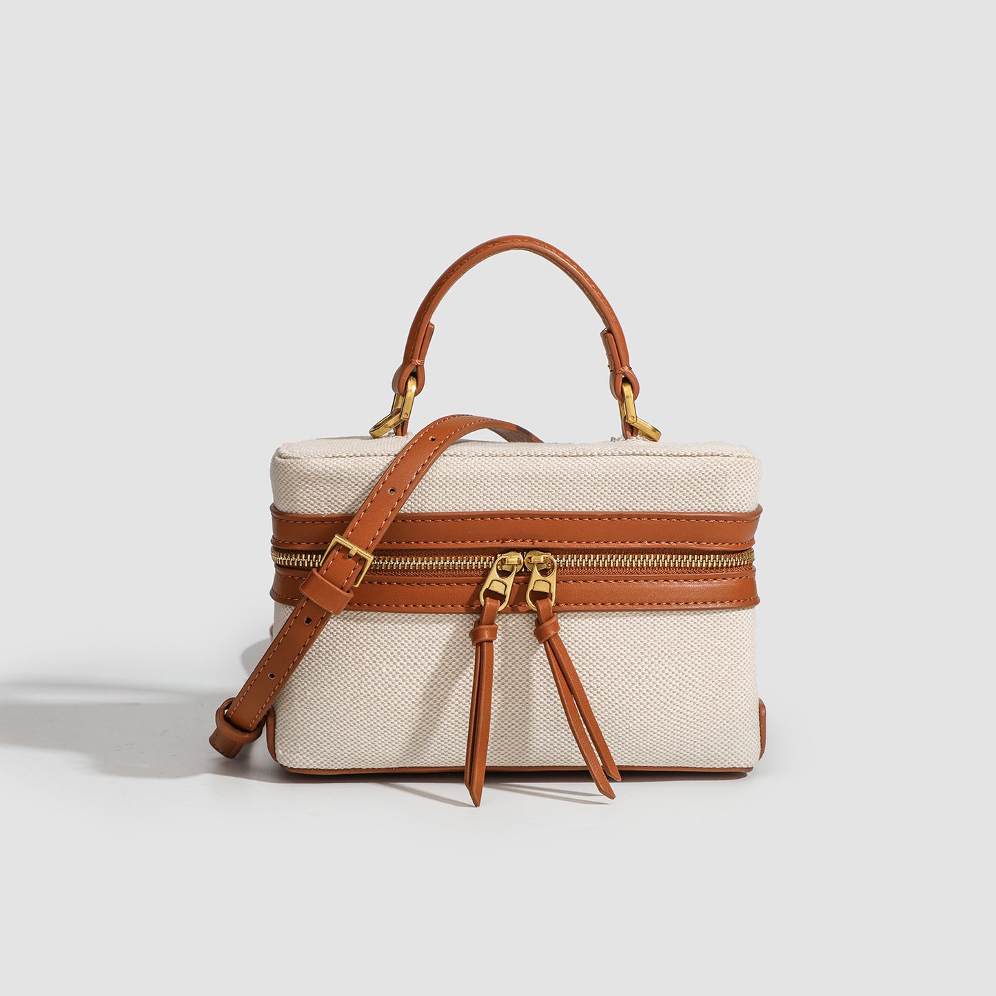 Retro Canvas Stitching Box Commute Portable Bags