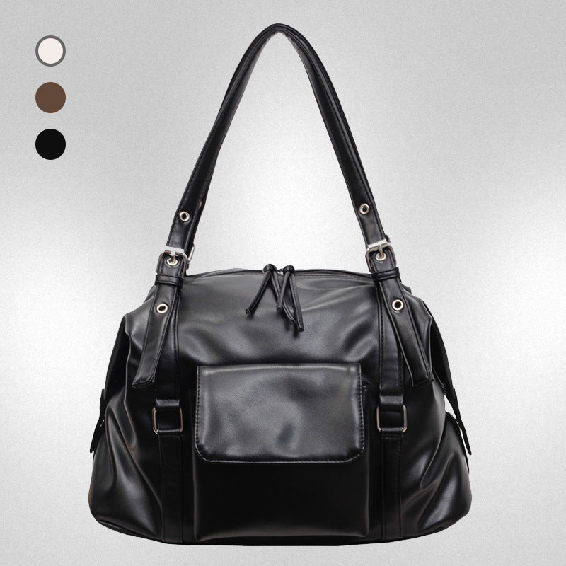 Capacity Soft Leather Underarm Street Fashion Hot Shoulder Bags