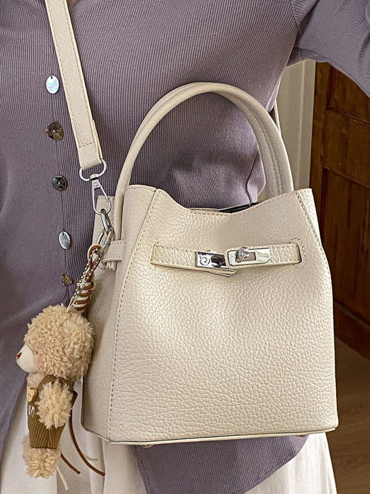 Women's Korean Style Spring Retro Commuter Bucket Bag