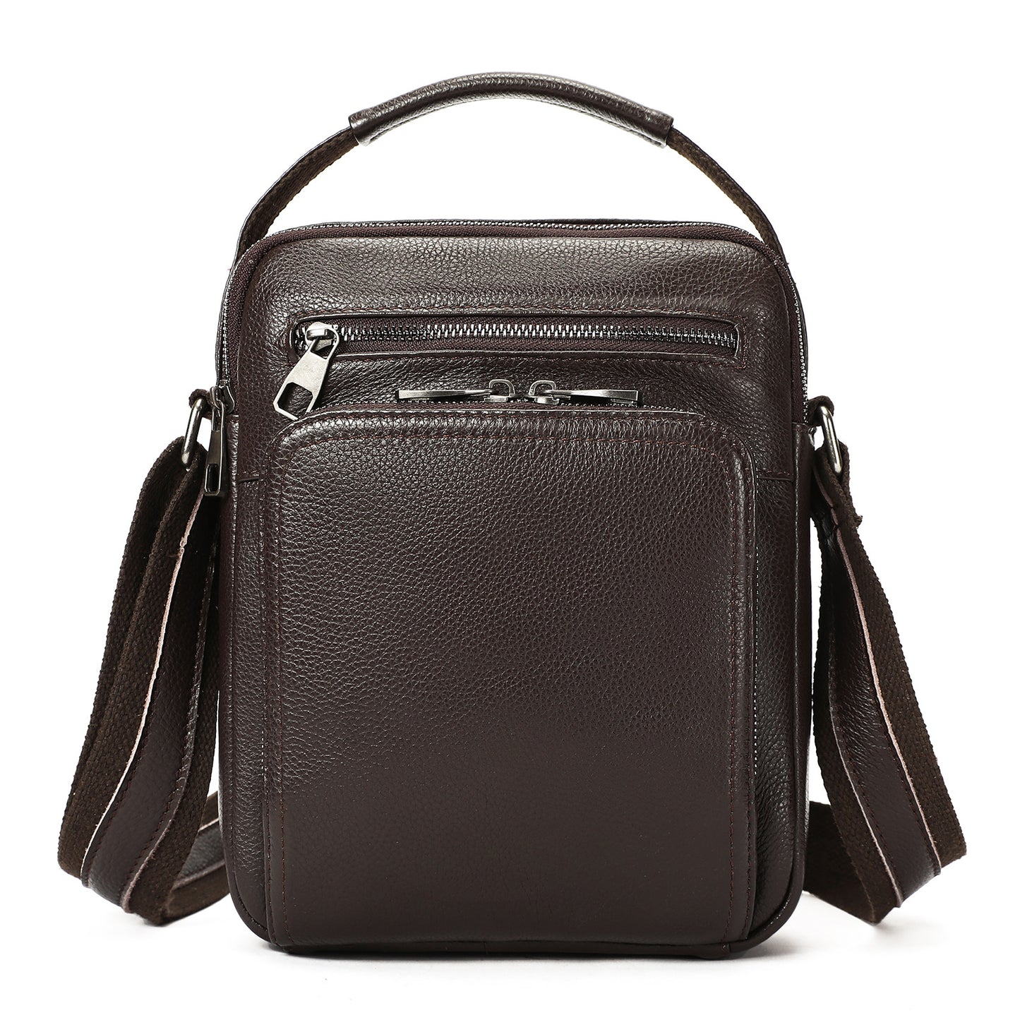 Men's Fashion Trend Niche Genuine Leather One Portable Shoulder Bags