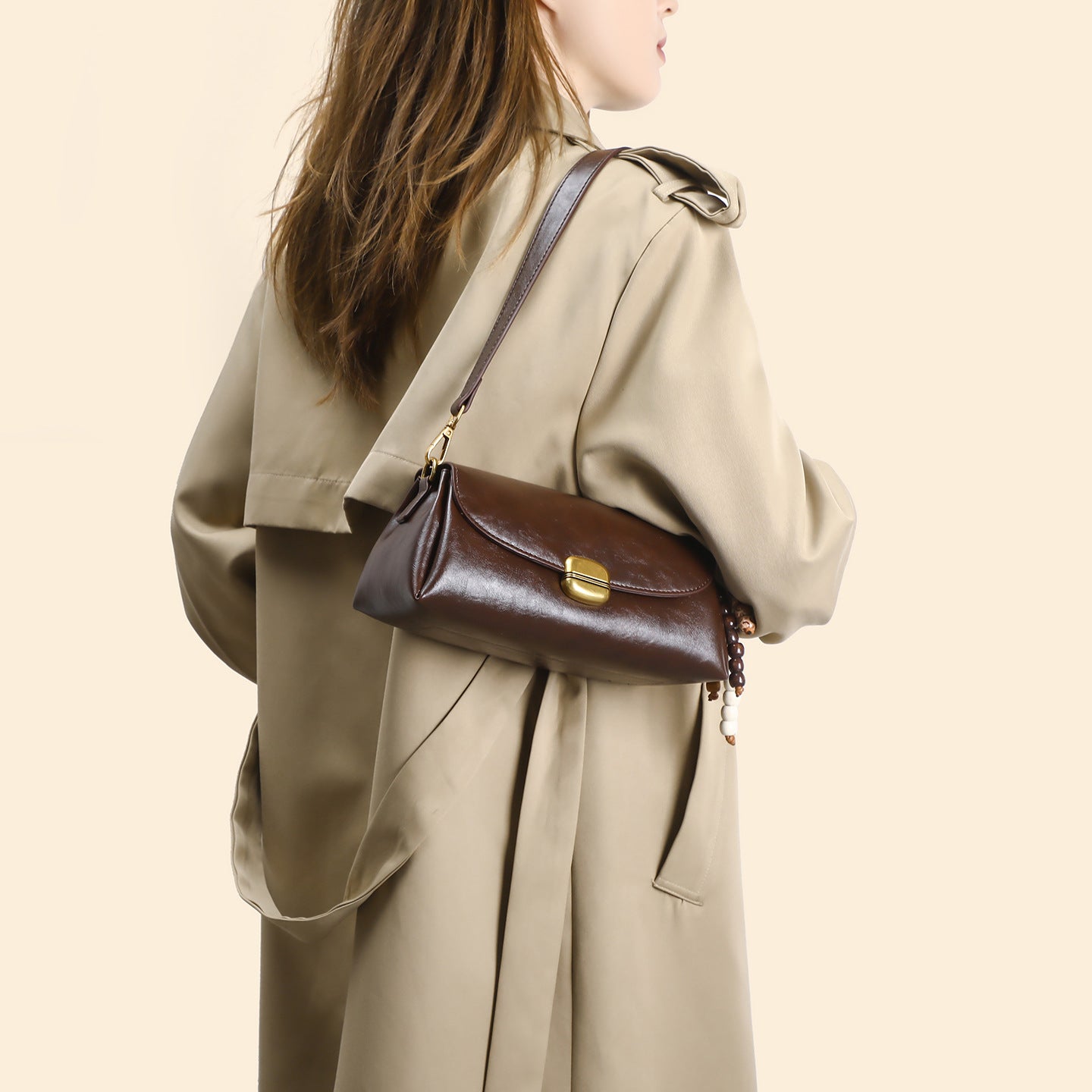 Women's Spring Everyday Fashion Advanced Texture Temperament Underarm Bag