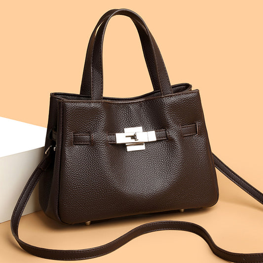 Comfortable Women's Spring Cowhide Fashion Portable Shoulder Bags