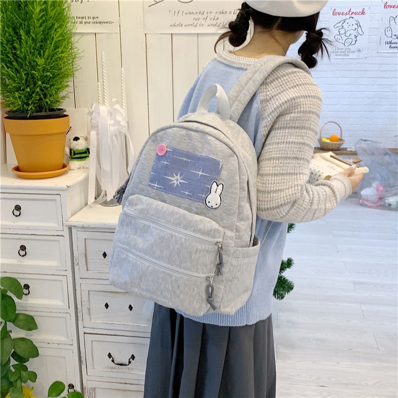 Durable Unique Plaid Fashion Junior Learning Leisure Backpack
