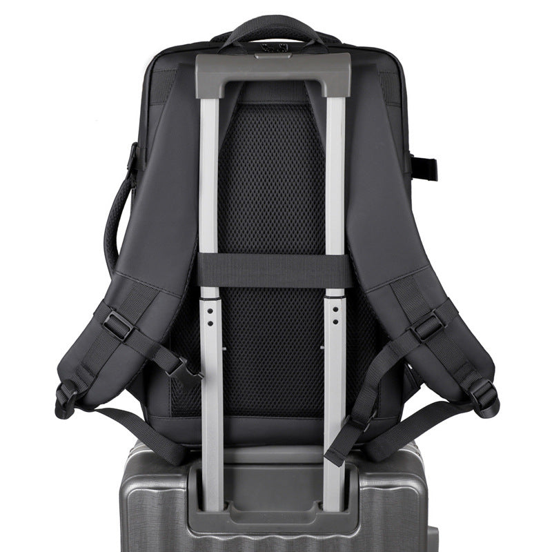 Men's College Expandable Trip Commute Storage Multifunctional Business Backpack