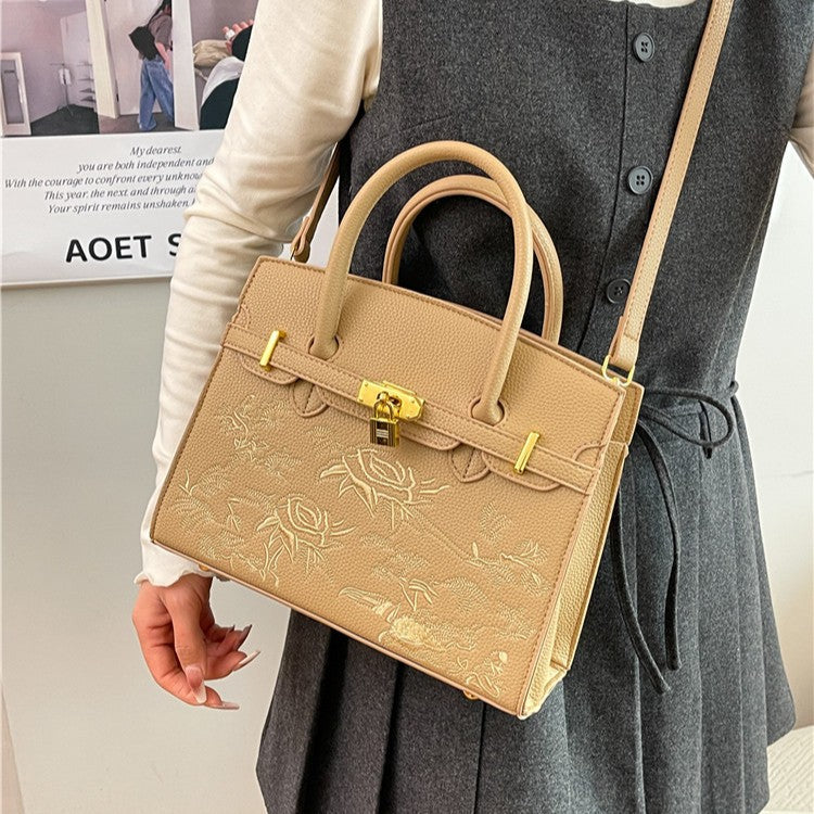 Versatile Women's Chinese Embroidery Mom Premium Women's Messenger Bag