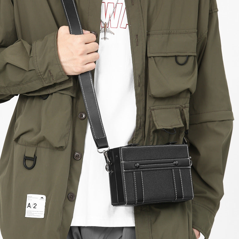 Men's Box Fashion Cool Popular Mobile Men's Messenger Bag