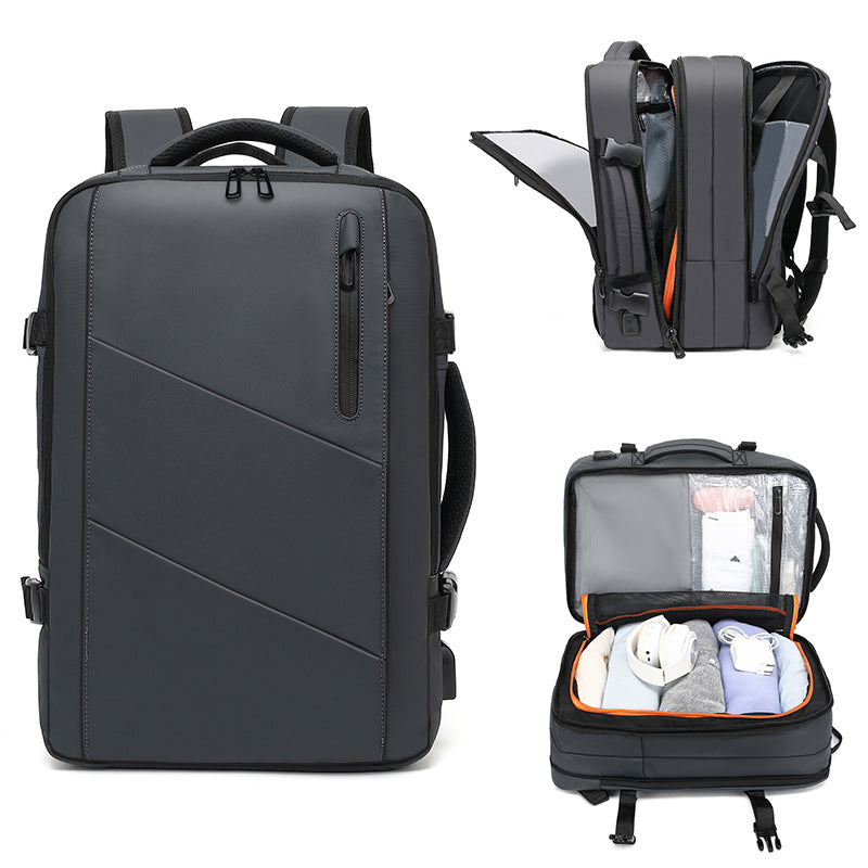 Women's & Men's Scalable Large Capacity Computer Waterproof Leisure Backpack