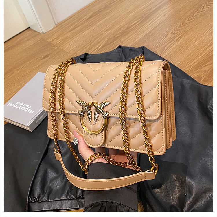 Twill Fashion Swallow Exquisite Underarm Chain Bags