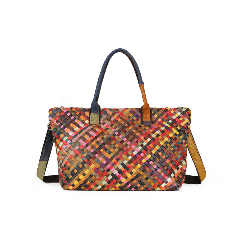 Colorful Woven Special Interest Light Luxury Tote Bag