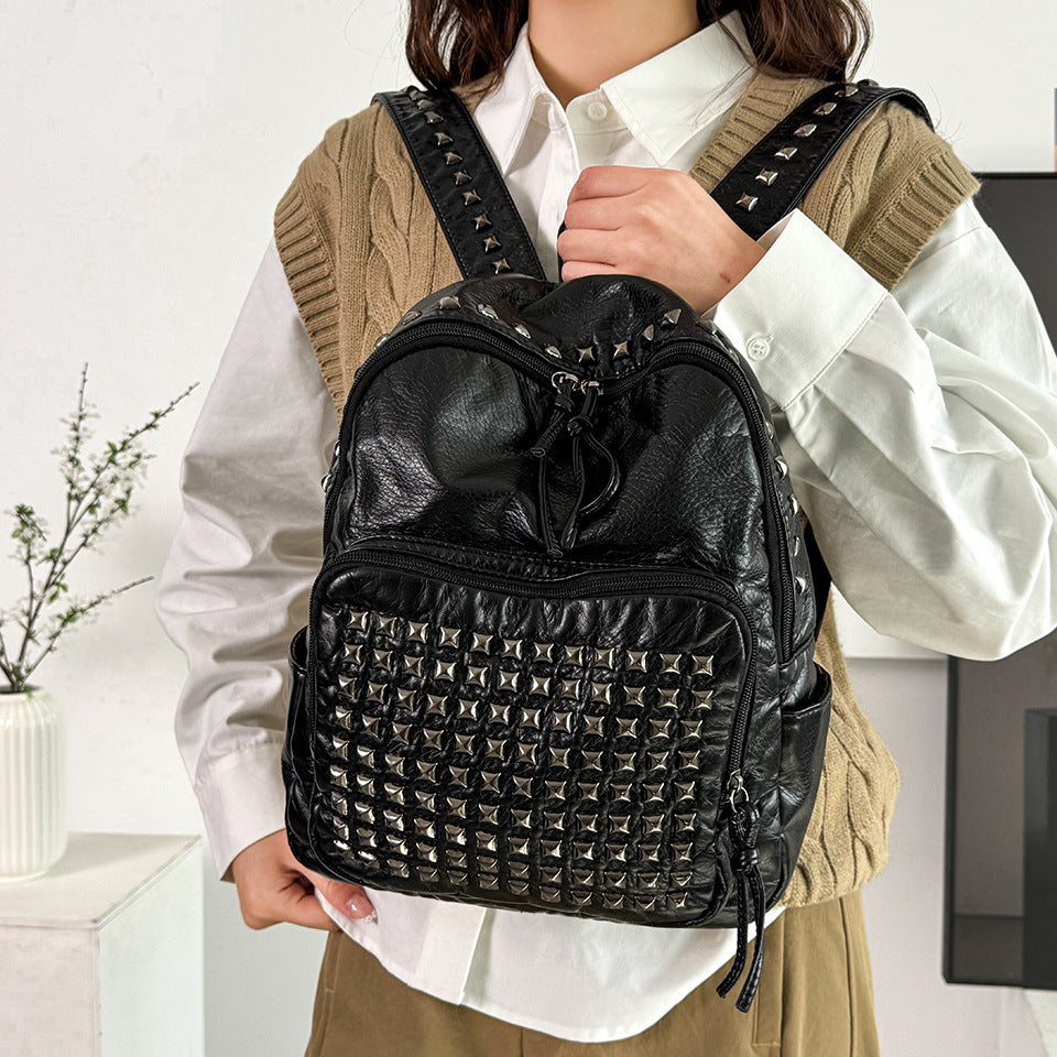 Classy Cool Vintage Computer Out Rivet Women's Backpack