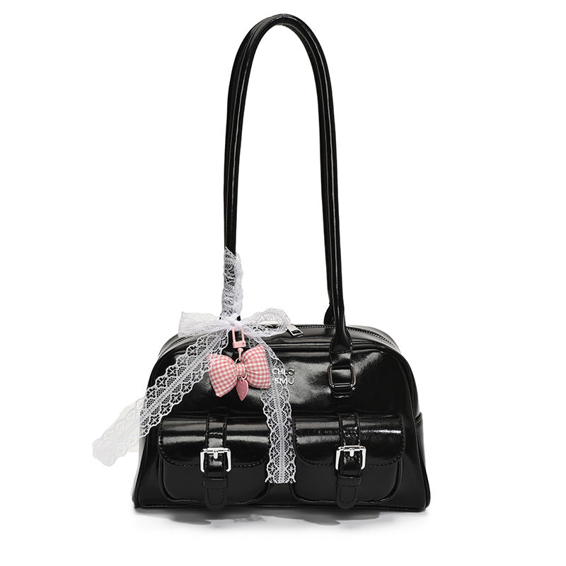 Women's Niche Retro Portable Boston Commuting Fashion Women's Shoulder Bag