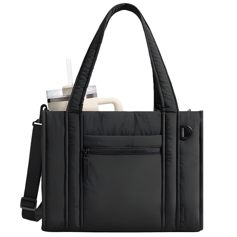 Cotton Quilted Waterproof Commuter Portable Lady Large Tote Bag
