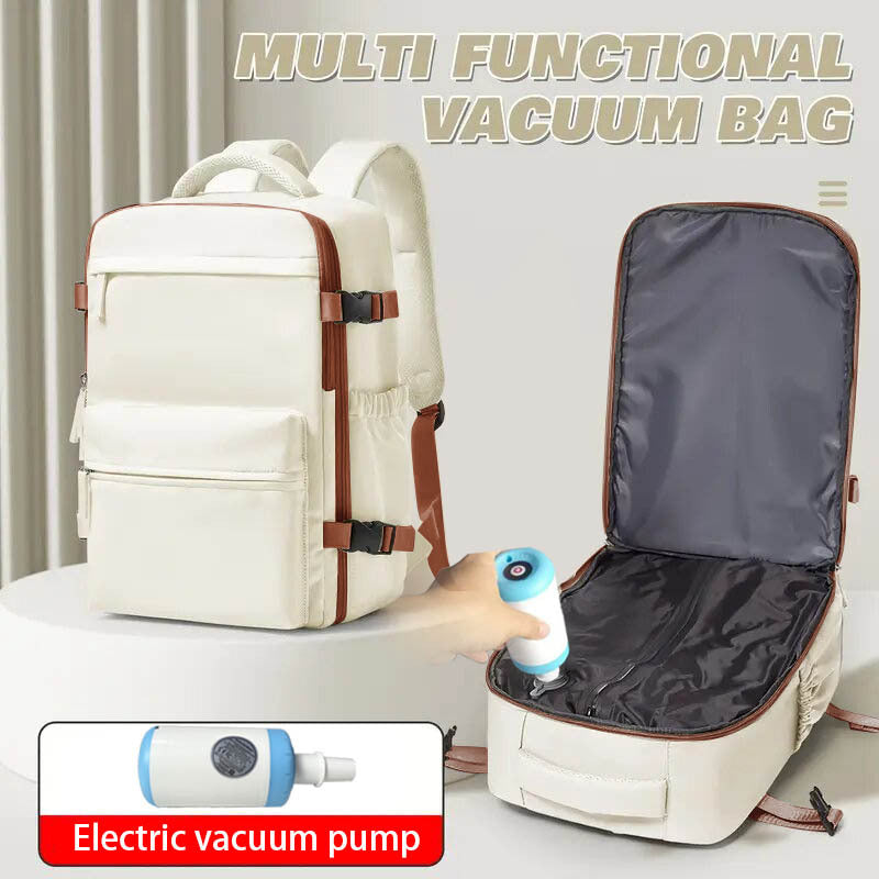 Unisex Simple Vacuum Compression Business Multifunctional Leisure Backpack