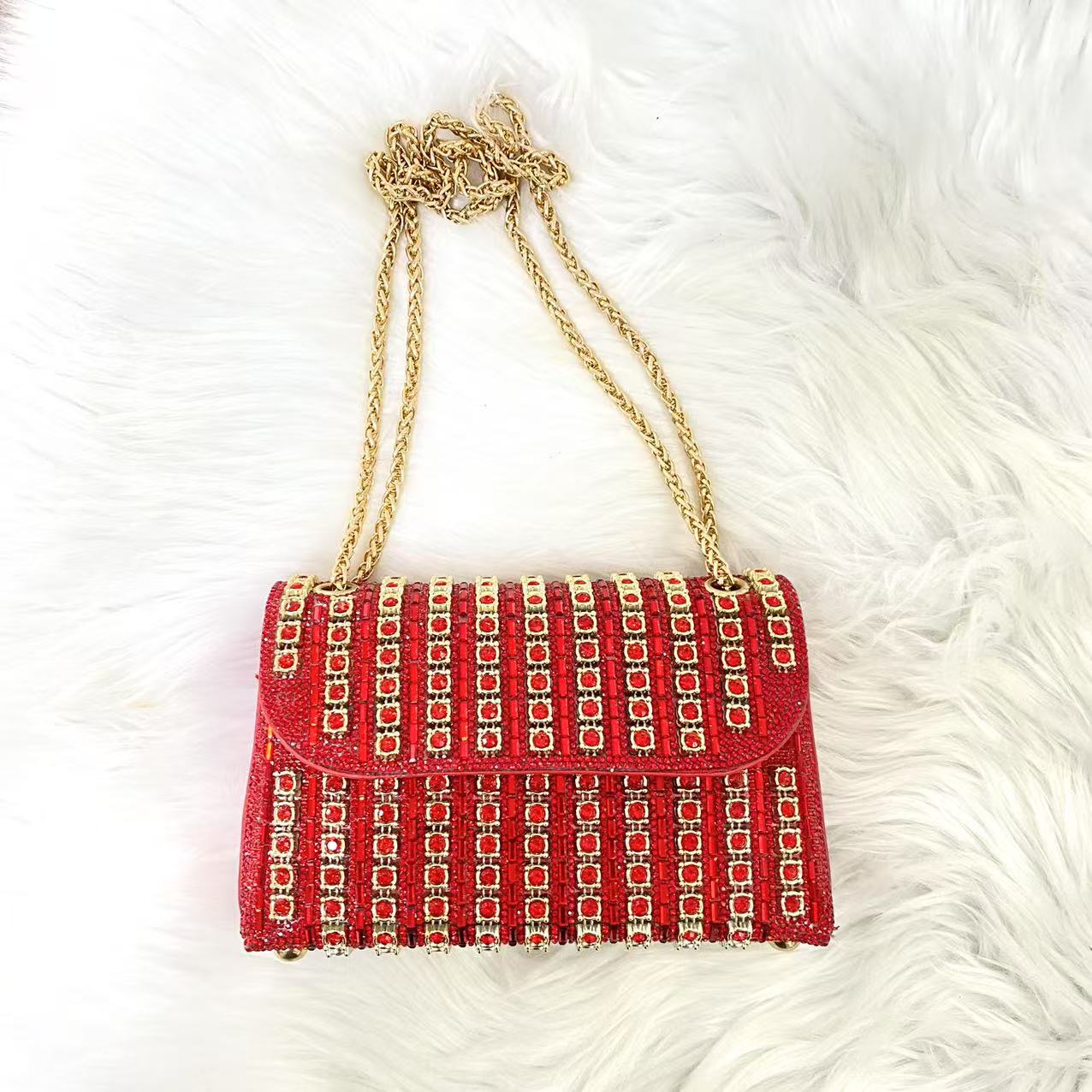Women's Full Diamond Underarm Banquet Dress One Women's Shoulder Bag
