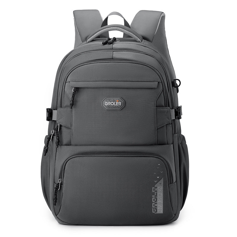 Ge Le Simple Female Junior High College Leisure Large Business Backpack